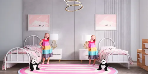 Twin Girls Bedroom