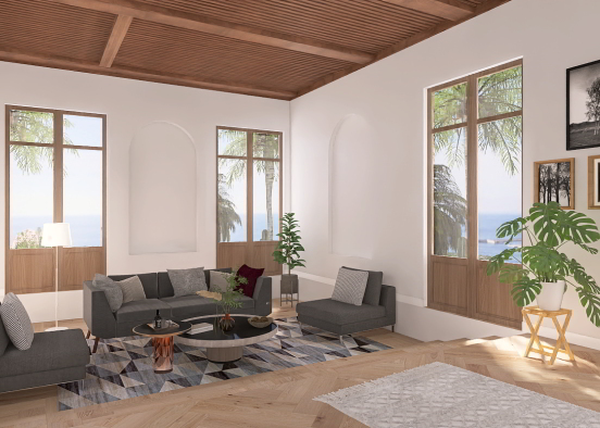a great room close to the sea 🧘🏻‍♀️☀️🪴🌊 Design Rendering