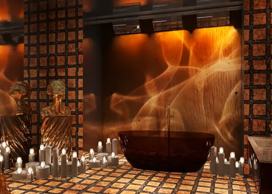 # Illusions in the Bathroom Renderização de Design