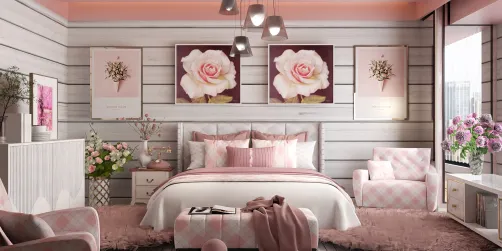Blush Blossom Retreat Bedroom 