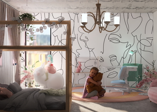 Детская комната / Kids room Design Rendering