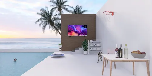 Chilling at the cool pool