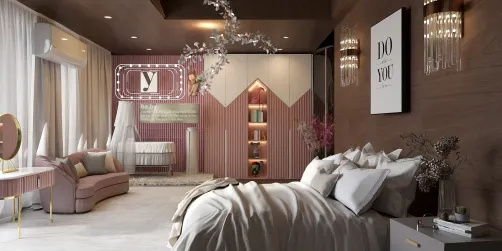 Bedroom with a "baby gurl💕"
