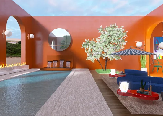 # Orange patio 🍊  Renderização de Design