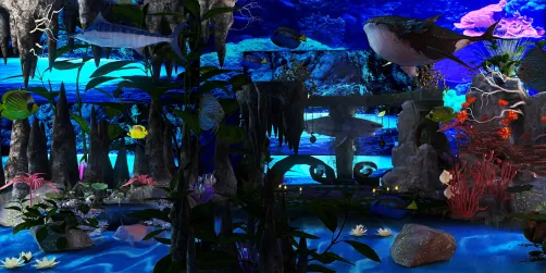 In the deep blue sea...
