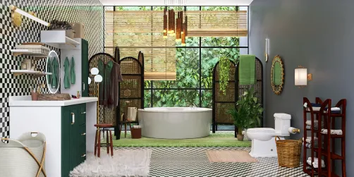 boho bathroom