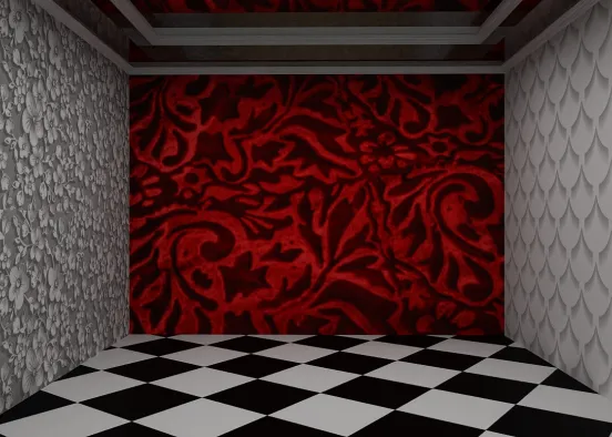 # Red Black and White Renderização de Design
