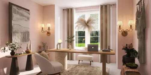Vintage meets rustic home office