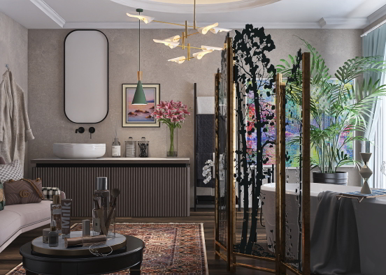 Luxury Bathroom 1. Design Rendering