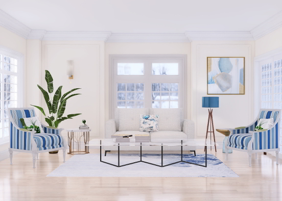 Living room in winter ❄️⛄ Design Rendering
