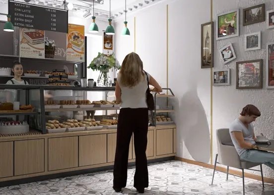 # London bakery  Renderização de Design