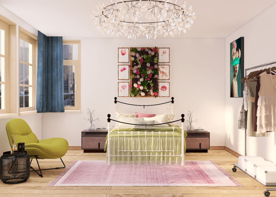 Teenage girl bedroom 🌸 Design Rendering