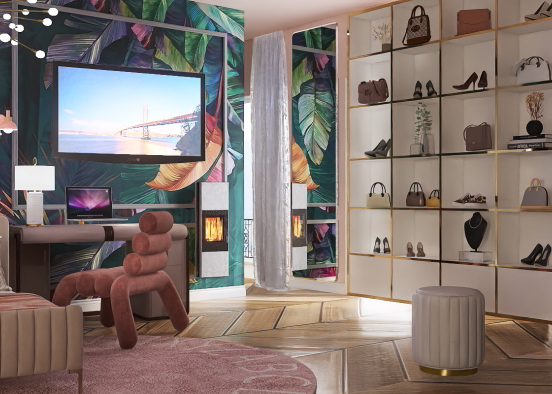 Floral bedroom by Ivana Design Rendering