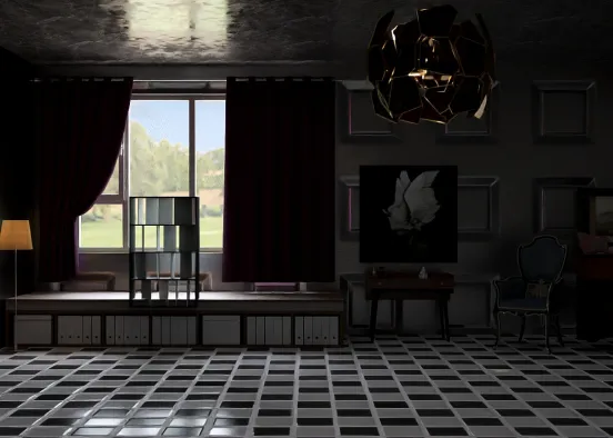 # Eerie Abandoned Jazz Self charming room for girls  Renderização de Design