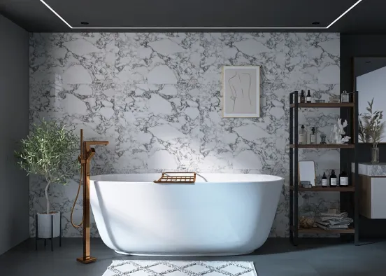 Bathroom deluxe ￼ Design Rendering