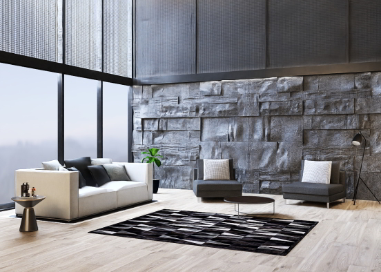 Simple living room! Design Rendering
