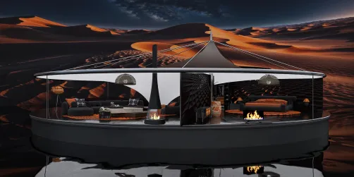 A House in Front of the Desert Part 3 🖤🧡