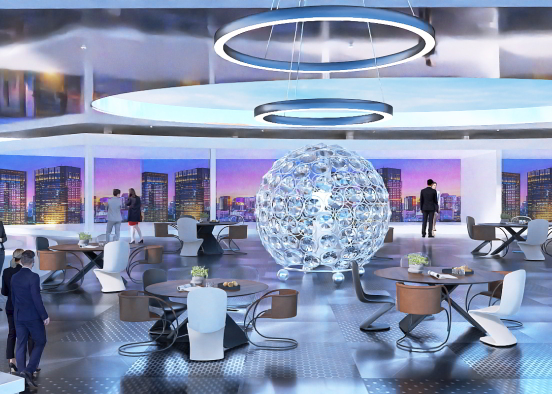 Exclusive restaurant Design Rendering