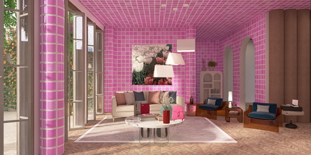 Spring pink room 