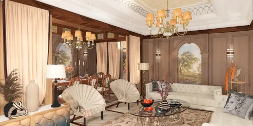 Earth tone living room 