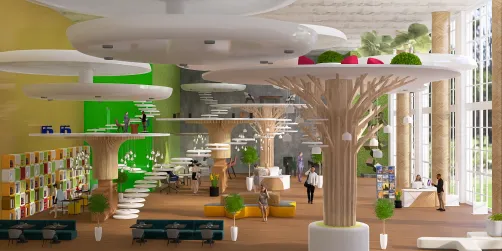 Small offices small recreational spaces 