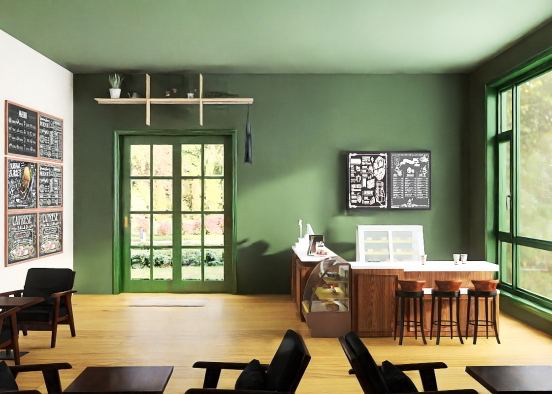 Green Cafe!  Design Rendering