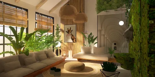 Tropical living room