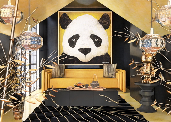 Gold dust panda 🐼  Design Rendering