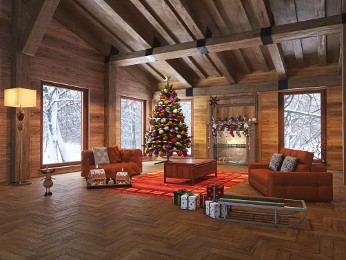Christmas cabin