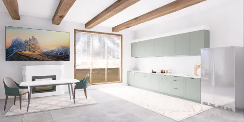 Nice kitchen and dining room 