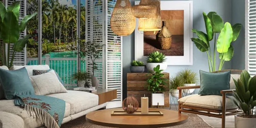 Tropical Living Room