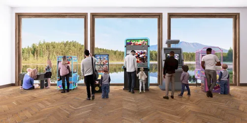 Public kids game place 