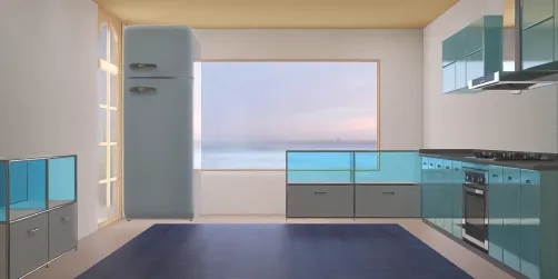 cuisine maison vue sur la mer