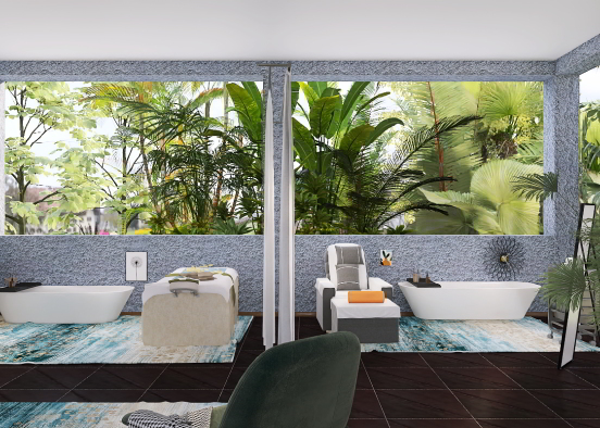 Tropical spa day  Design Rendering