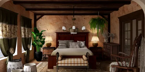 Tuscan Style Bedroom 