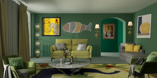 Elephant Room 💚 🩶 💛