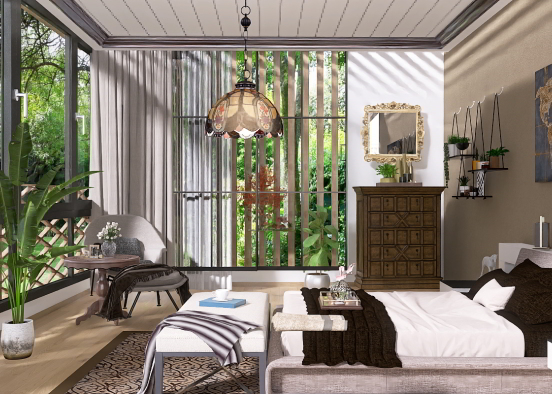guest room  Design Rendering