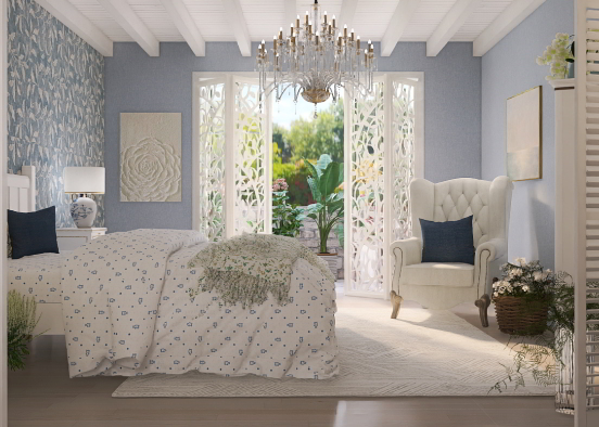 Bedroom sunroom Design Rendering