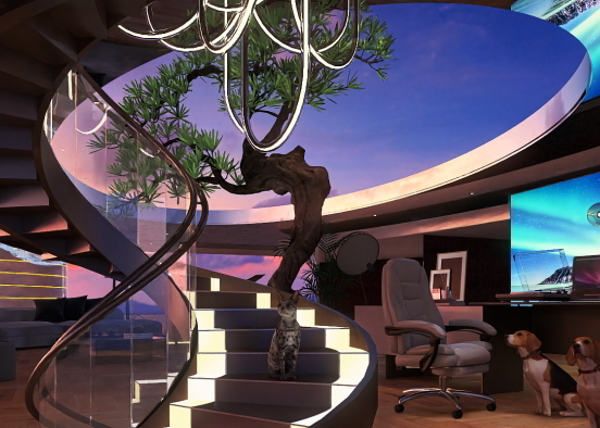 home office Design Rendering