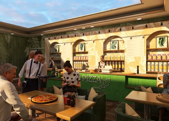 # ￼ Pizzeria Визуализация дизайна
