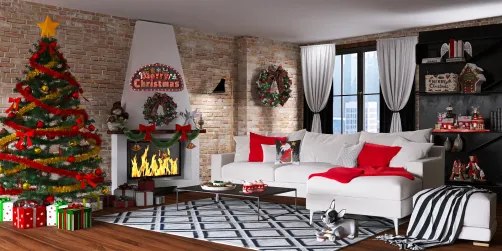 City Loft Apartment Ready for Christmas