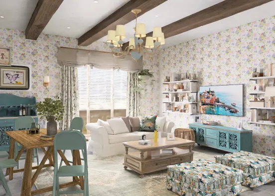 # Grandma’s Provence house Renderização de Design