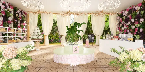 Wedding Reception Buffet area 