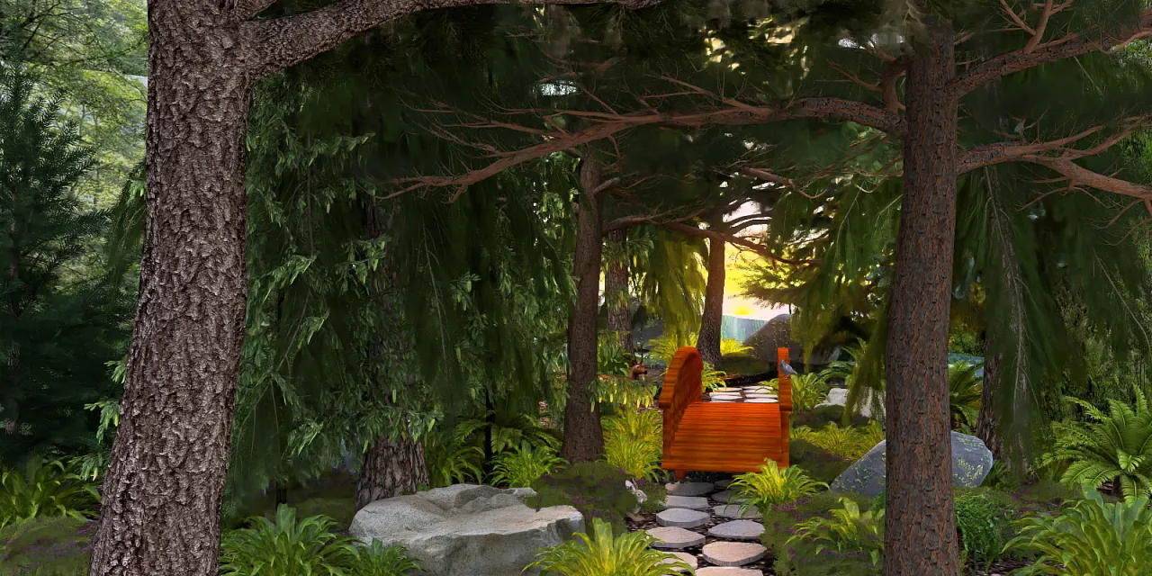 a man standing in a park next to a tree 