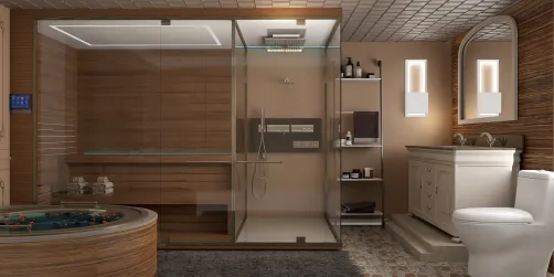 Beige bathroom