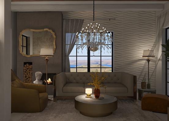 Autumn design-living room  Design Rendering