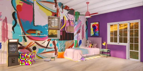 80-90s themed room