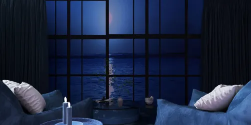Peaceful Ocean view room🌊🌕