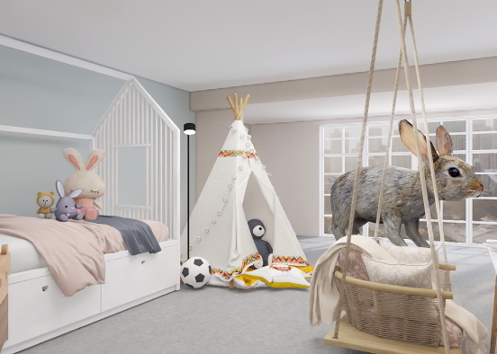 This is kids bedroom.You like it?🤔 Design Rendering