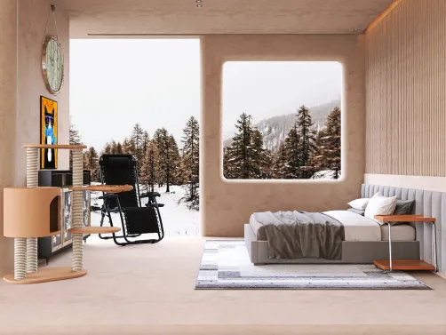 Snow View in the modified car